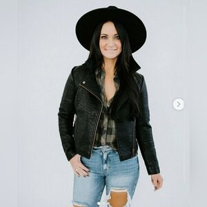 LILY & LOTTIE SOREN FAUX LEATHER JACKET